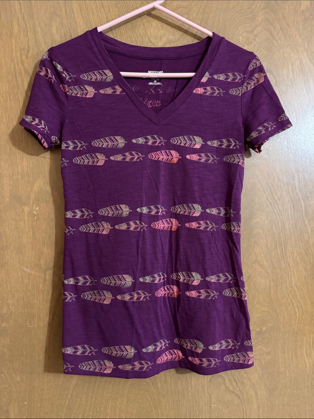 Mossimo Supply Co. Plum Logo Tee